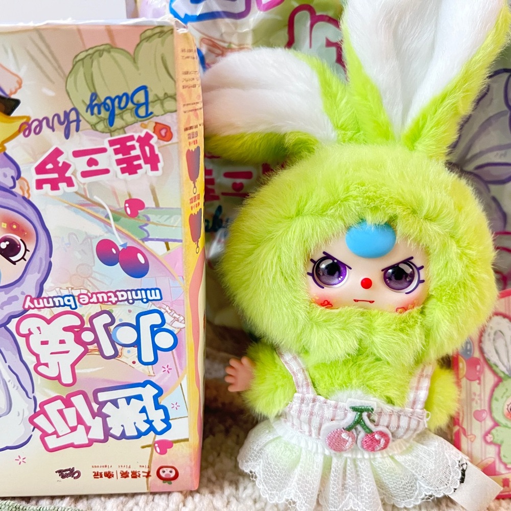 Miniature Bunny Series Plush Keychain From Babythree